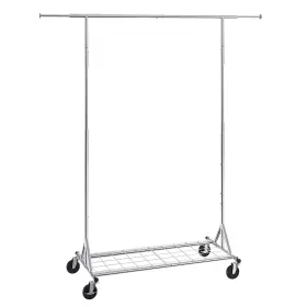 Jykcyj4858111tuhjv0 Vevor Clothes Rack With Wheels Heavy Duty Clothing Garment Commercial Clo