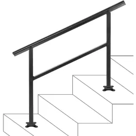 Lzltfsdhglzhskd01v0 Vevor 48 Inch W X 35.5 H Adjustable Handrail Fits 3 Steps Or 4 Aluminum Handr