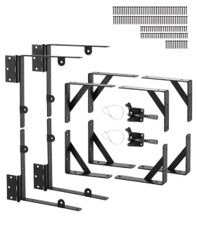 Mkzjxxk7zx2jkaokm Vevor Gate Corner Brace Bracket 2sets Anti Sag Frame Hardware Kit Iron