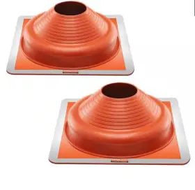 Wdgdtghsgjl28o0jiv0 Vevor 2 Pcs Metal Roof Pipe Flashing Boot Fit 6-1/4 Inch - 11-3/4 High Temp Silicone