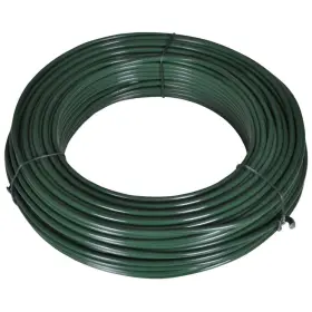 140369 Vidaxl Fence Span Wire 180.4ft 0.08 Inch /0.12 Steel Green