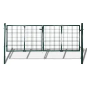 140921 Vidaxl Garden Mesh Gate Fence Door Wall Grille 113.8 Inch X 29.5 / 120.5 49.2