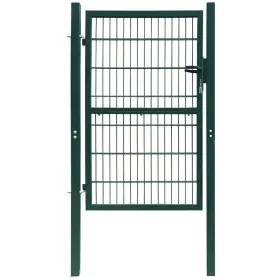 141752 Vidaxl 2d Fence Gate Single Green 41.7 Inch X90.6