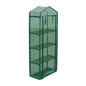 40619 Vidaxl Greenhouse Transparent Green Pvc Cover 4 Tier