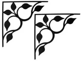 Sbs-vwi-sb-109-s Village Wrought Iron Leaf Fan Shelf Brackets Small Pair
