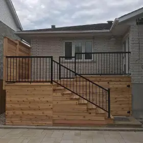 Pb5804xb Vista Railing Systems Inc Deck 36 Inch Structural/ornamental Water Resistant Black
