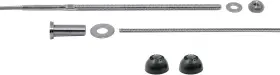 1110-blk Vistaview Cabletec Fast And Easy 1/8 Inch 10ft Cable Railing Kit - Stainless 10 Feet Black Caps