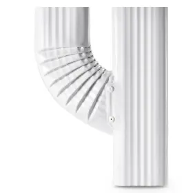 Vyh 2x3y Downspout Gutter Y Left Connector 2x3 Upright High Gloss White