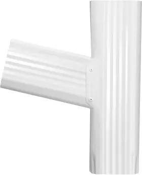 Vyh 609701572481 Gutter Downspout Y Connector 2x3 Left High Gloss White