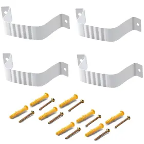 Vyh 664390237349 Downspout Adapter Gutter Strap 3x4 Leader 4pcs White