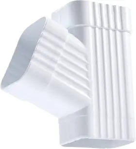 Vyh 683709403121 Downspout Gutter For Y Connector 2x3 Square Diverter White Rain Gut
