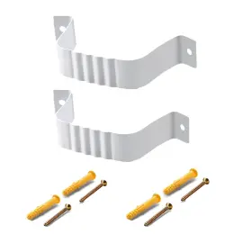 Vyh 683709407204 Downspout Adapter Gutter Strap 2x3 Leader 2pcs White