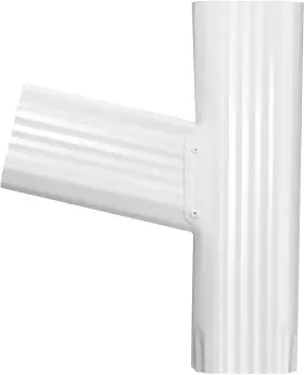 Vyh 723886190145 Downspout Gutter Y Connector 3x4 Standard Left High Gloss White C