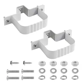 Vyh 741866999182 Downspout Straps 2x3 And Wall Bracket Fasteners Whit