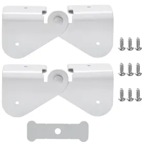 Vyh 753089752512 Gutter Extension Hinge Downspout Flip-up 2 Pack Metallic