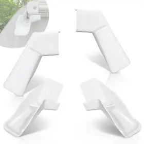 Wadoy 674043008844 Rv Gutter Spouts With Extensions Rain 2 4 Pack White