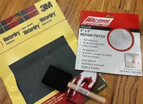 256306 Wal Board Tools 6 Inch X6 Drywall Wall Repair Patch 3m 1000 Sandpaper And Brush