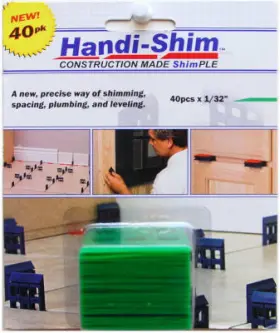 Hs13240gr Watman Inc Handi-shim Construction Shim Green 1/32- Inch 40-ct