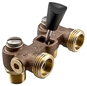 2t-m2 Watts Brass & Tubular Washing Machine Shut-off Valve -2t-m2