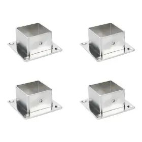 Wx1618 Wealrit 4 Pcs Square Post Bases Stainless Steel Flange Anchor Heavy Duty B