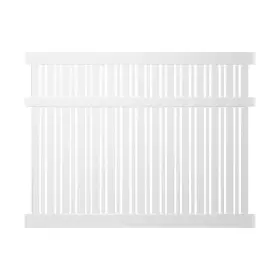 Pwsp-alt-6x6 Weatherables Vinyl Semi-privacy Fence Panel Kit 6ftx6ft Framed Dig Flat White