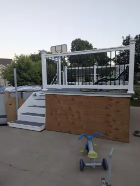 Wwr-thdba42-s4 Weatherables Vinyl Railing Kit Structural Water Resistant 3.5fth X 6ftw White