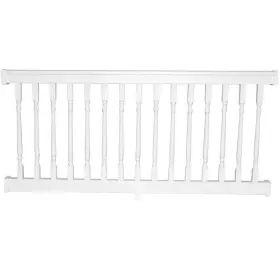 Wwr-thdd42-c8 Weatherables Railing Kit With Colonial Spindles 3.5-ft X 8-ft Brackets Vinyl White