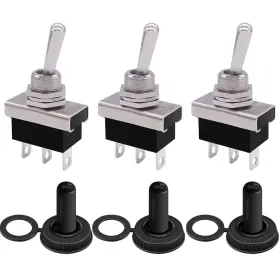 Ca-kn3d-103 Weideer 3pcs Waterproof Toggle Switch 12v 25a Spdt On/off/on 3 Pin Position