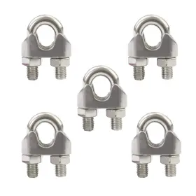 E0017 Weimeet M10 Wire Rope Clamp 304 Stainless Steel 3/8 Inch Cable Clip 5pack