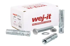 Pd58 Wej-it Internally Threaded Drop-in Anchor Carbon Steel Zinc Plated Finish 7/8 Inch