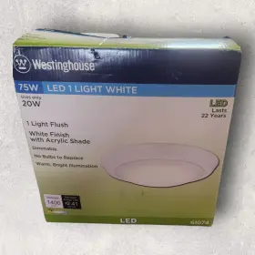 6107300 Westinghouse Lighting 11 In Led Indoor Flush Mount Ceiling Fixture White