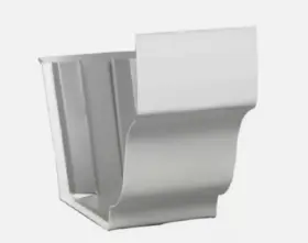 27209 White Lot Of 23 Amerimax Omnimax 5 Inch Gutter Slip Joint Connector Aluminum