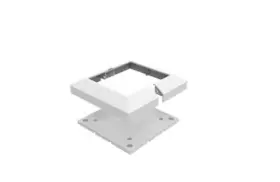 73041363 White Crossover Product 4.25in X4.25in Post Mount W Trim