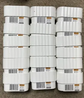 M0623 White Mo623 Amerimax 2 Inch X3 Downspout Connector Vinyl S3 18pk