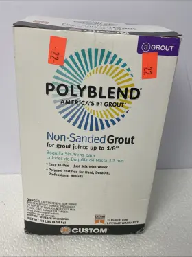 Pbg11510 White Pbg38110 Polyblend Grout Non-sanded 10 Lbs Platinum #115 For Joints Up To 1/8 Inch