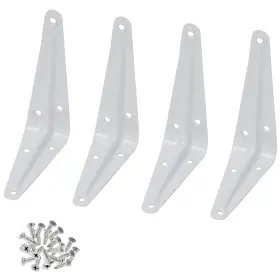 41c-1002 Wideskall A0 Metal 5 Inch X 6 Wall Corner Angle Shelving Shelf Brackets Wh