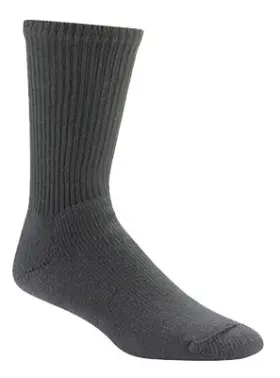 F1055-052-md Wigwam Cushioned Crew Sock Black Cotton Medium -