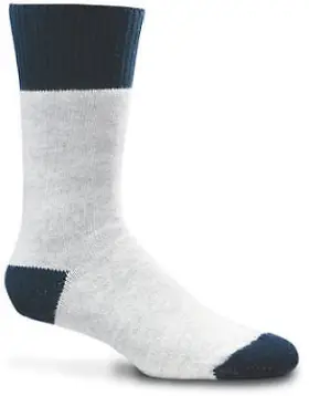 F2020-207-lg Wigwam Mills Inc 6 Pack Work Socks Gray And Navy Mens Large
