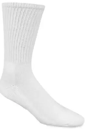 S1077-051-md Wigwam Mills Inc Athletic Socks Crew White Mens Medium 3-pk
