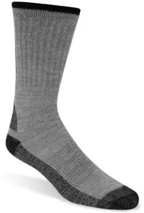 S1350-072-md Wigwam Mills Inc 6 Pack Work Socks Gray Mens Medium 2-pk