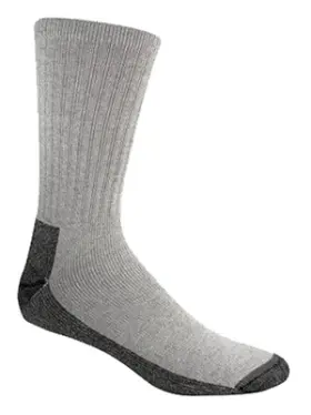 S1221-072-md Wigwam Work Socks Grey Mens Medium 3-pk -