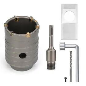 Wildbossy Qbkkq-005 Concrete Hole Saw Kit With Sds Plus 2 Inch 50mm Set 110mm