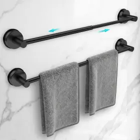 B0fk4wdt5b Wingwider Adjustable Suction Towel Bar For Bathroom 14.6-24 Inch Stainless Steel