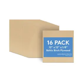 B01mxvb6o6 Woodpeckers 3 Mm Baltic Birch Plywood 1/8 X 12 Inch Box Of 16 B/bb Grade Craft Wood S