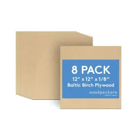 B01n5chme9 Woodpeckers 3 Mm Baltic Birch Plywood 1/8 X 12 Inch Box Of 8 B/bb Grade Craft Wood St