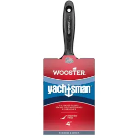 Wooster 313104082033 4 Inch Yachtsman Synthetic White China Flat Brush