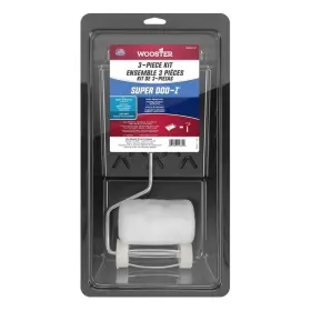Rr394-4 Wooster 3-pack Super Doo-z 4 Inch Fabric Trim Roller With Frame 3/8 Nap