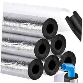 1pi-001 Worldity 6 Pcs Pipe Insulation Foam Tube 1 Inch Self Adhesive Wrap