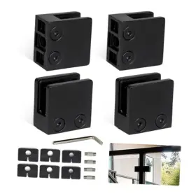Qin02-04 Wqinjk 4-pack Glass Clamp Railing Bracket Adjustable Stainless Steel 304 Heavy Duty