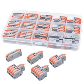 Xalxmaw 754469836815 32pcs Lever Wire Connectors Diy Mini Compact Splicing Assortment Quick Elect